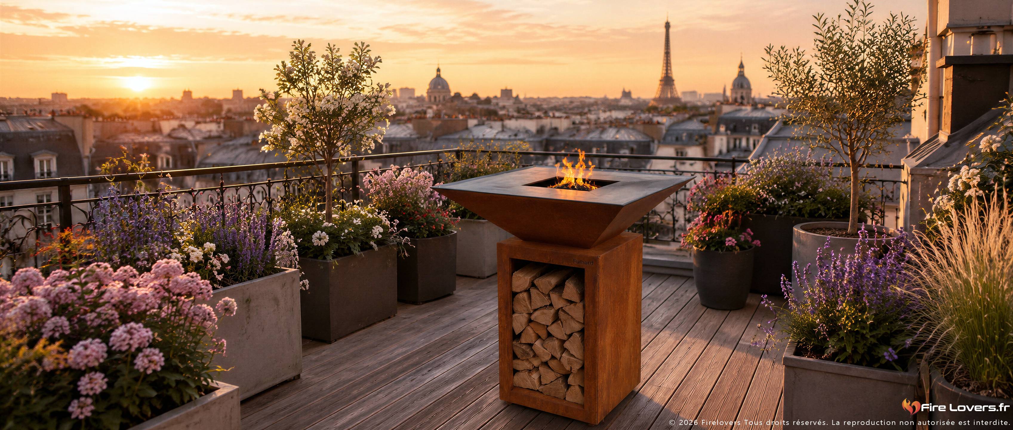 Cuisson sur le brasero Atmeco Le Fumard