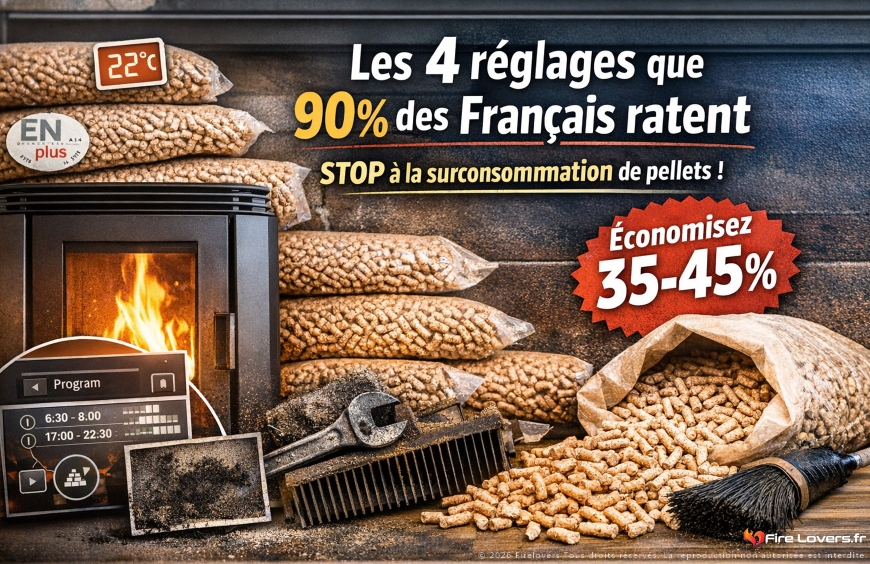 Poêle à granulés : 4 réglages pour économiser les pellets
