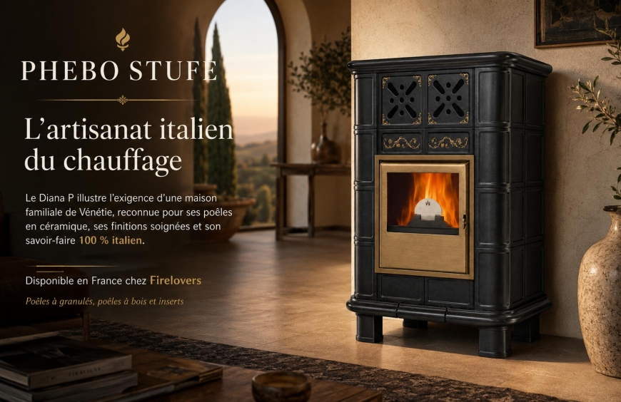 Phebo Stufe : la céramique italienne qui chauffe — Diana P & Diana L | Firelovers